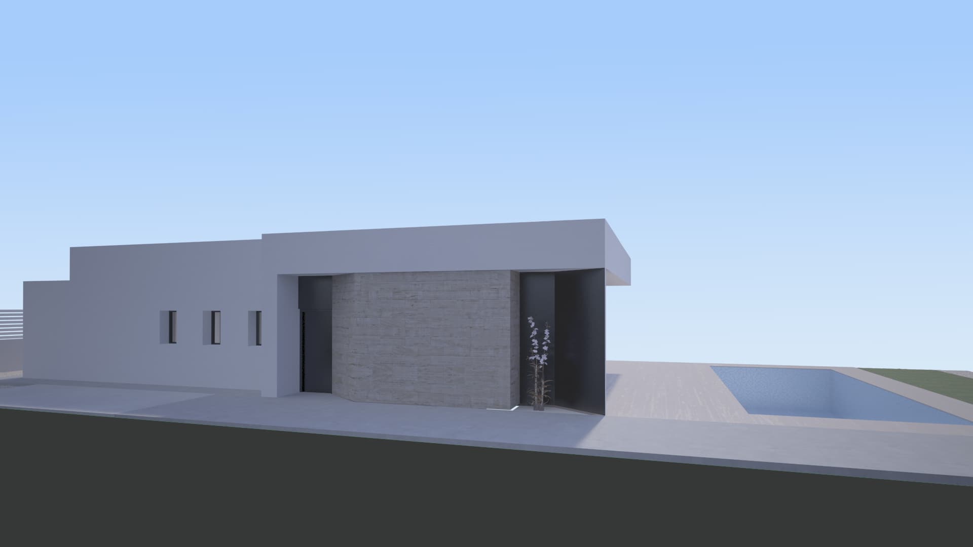 Frittliggende villa 3 rom i Aspe 2