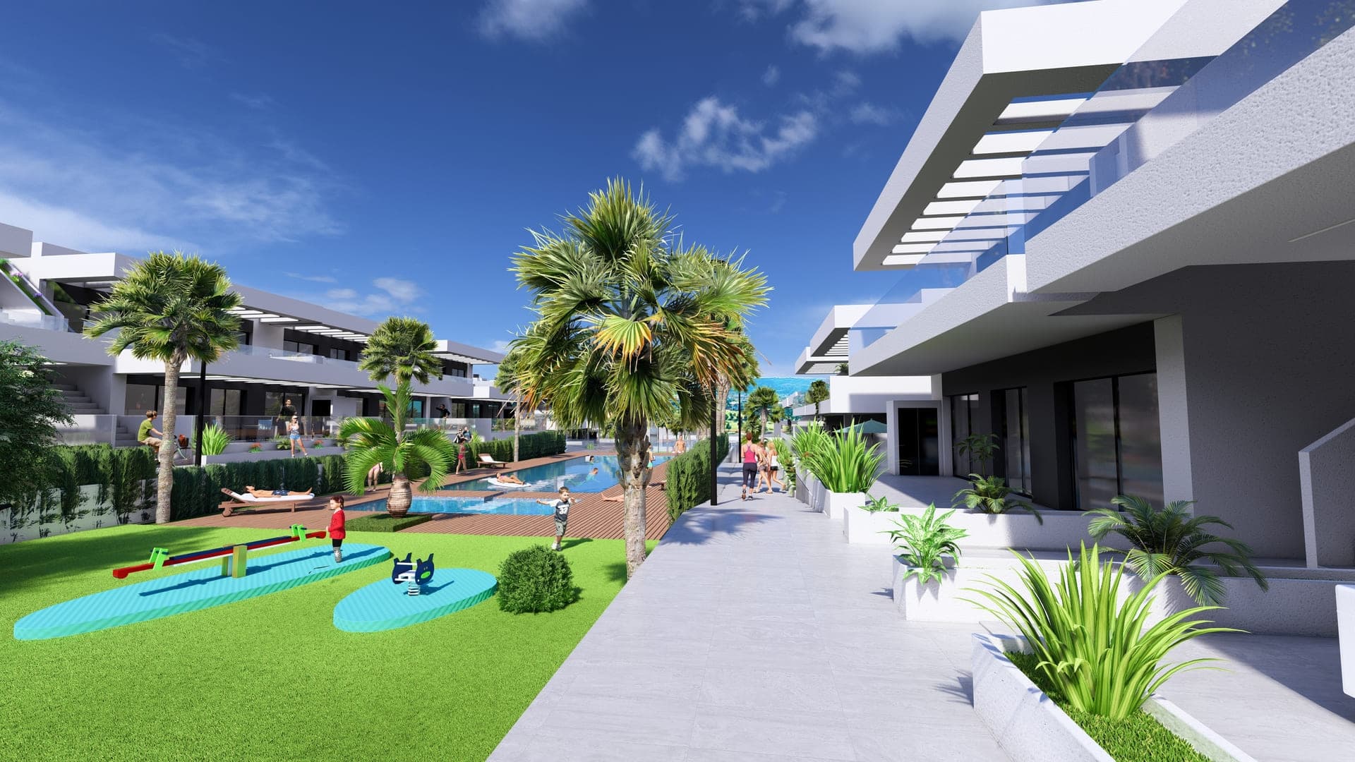 Bungalow i stueplan 2 sov. i La Finca Golf 4
