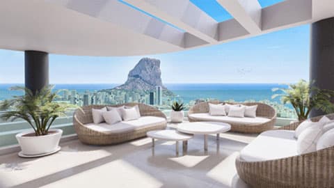 Penthouse 4 sypialnia w Calpe 8