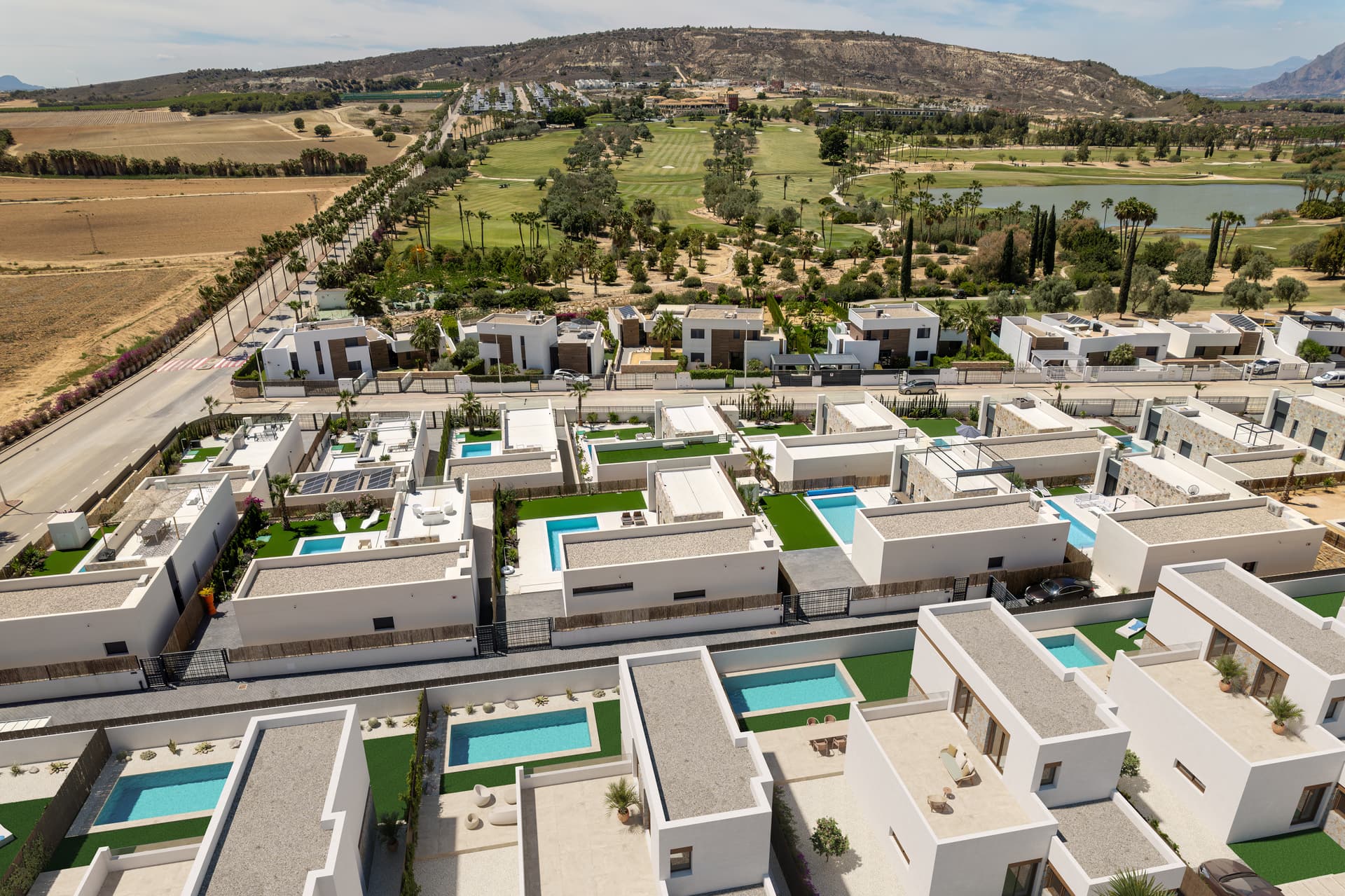 Fritliggende villa 3 sov. i La Finca Golf 8