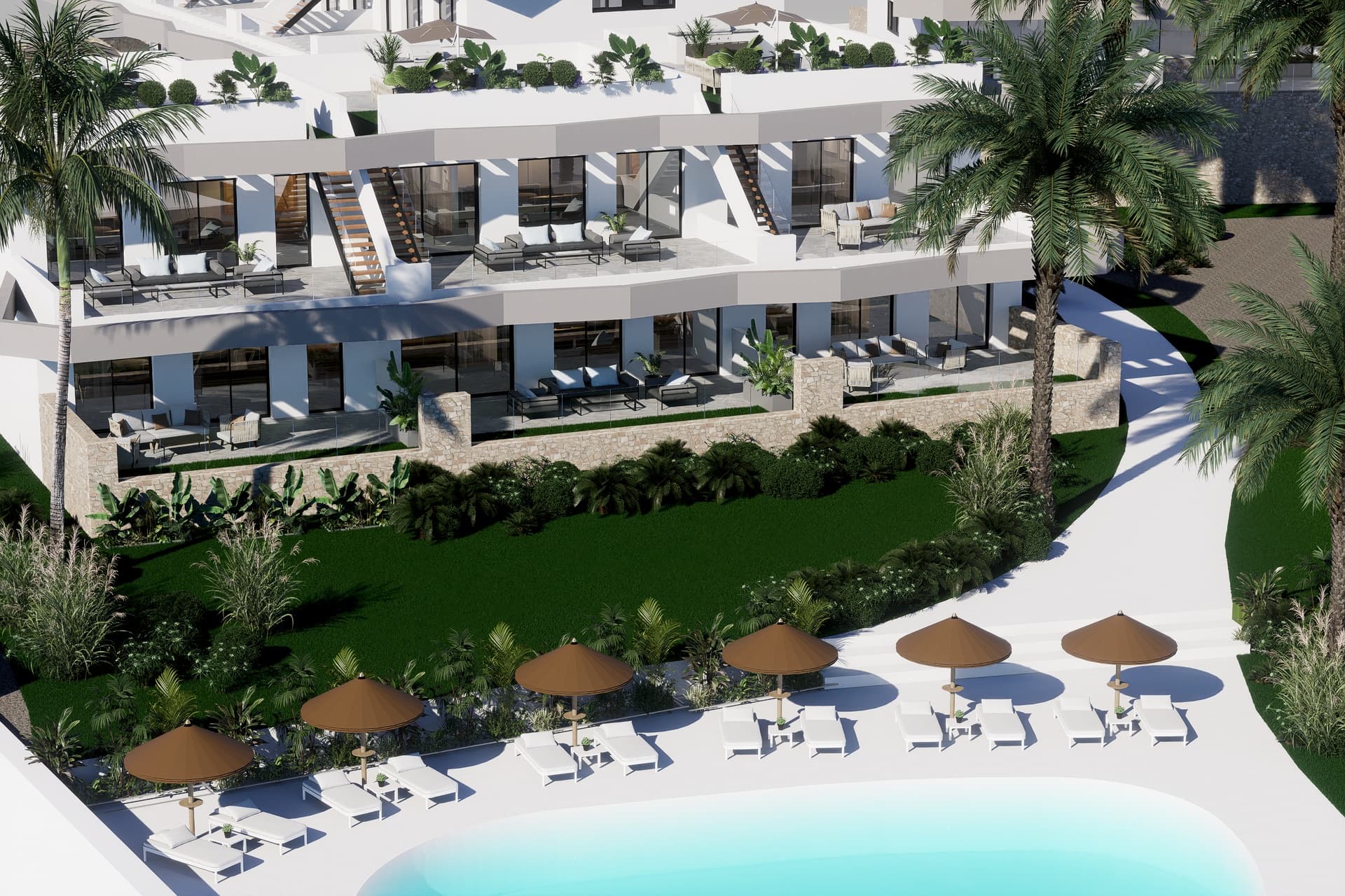 Bungalow på bottenvåning 3 rum i Finestrat 2