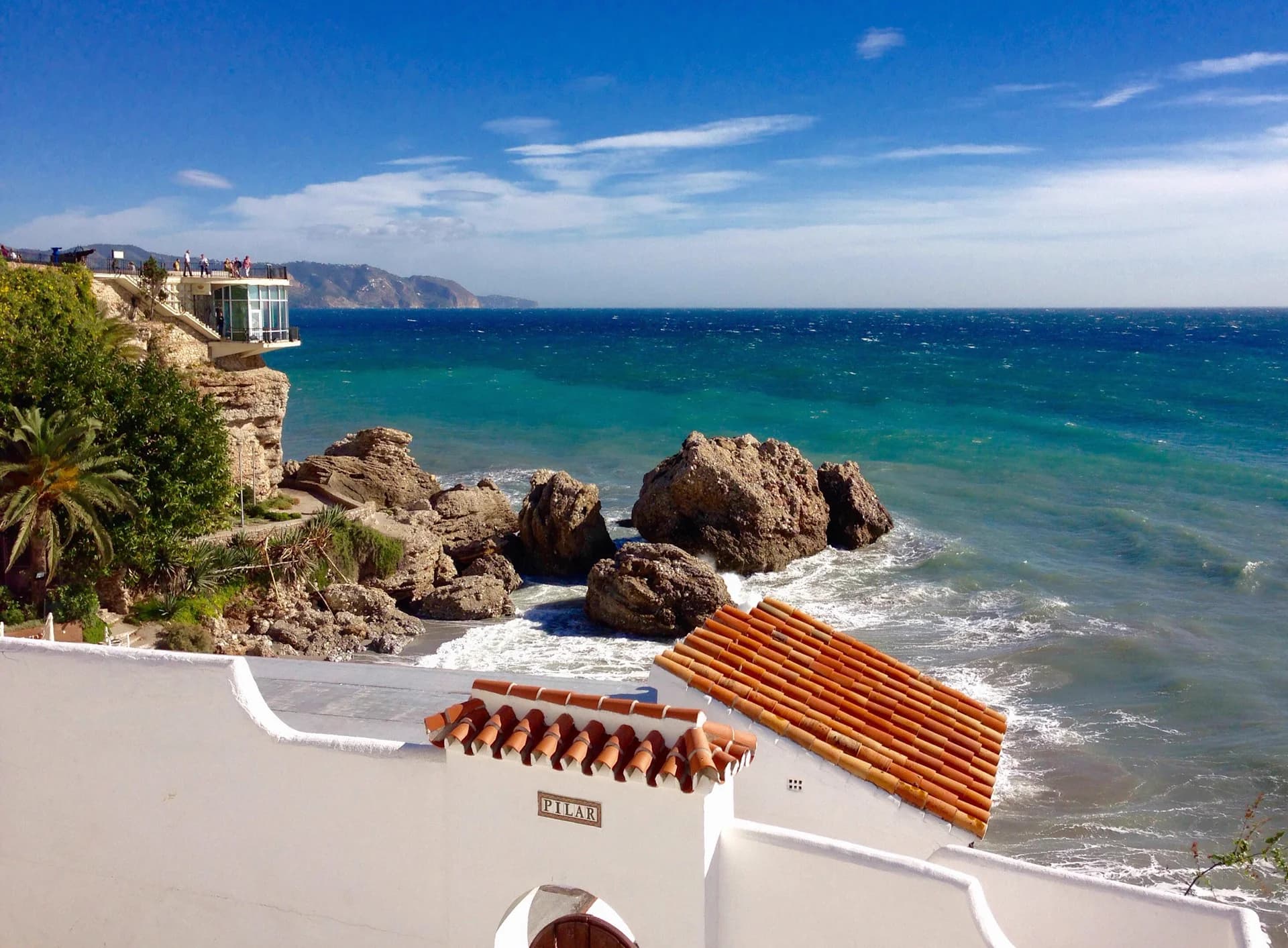 Mediterranean home above the sea on the Spanish coast