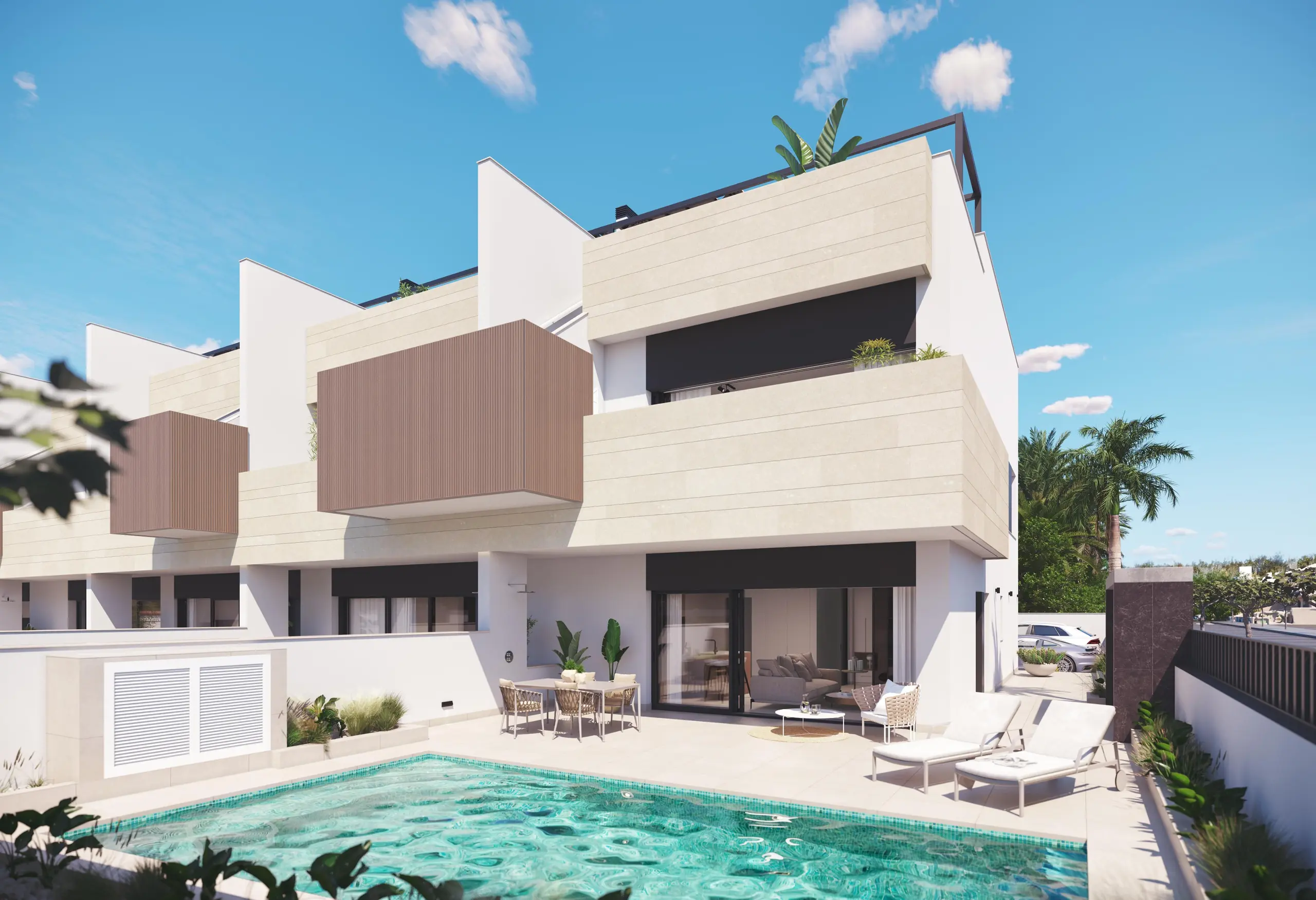 8 Bungalow planta baja en Pilar de la Horadada