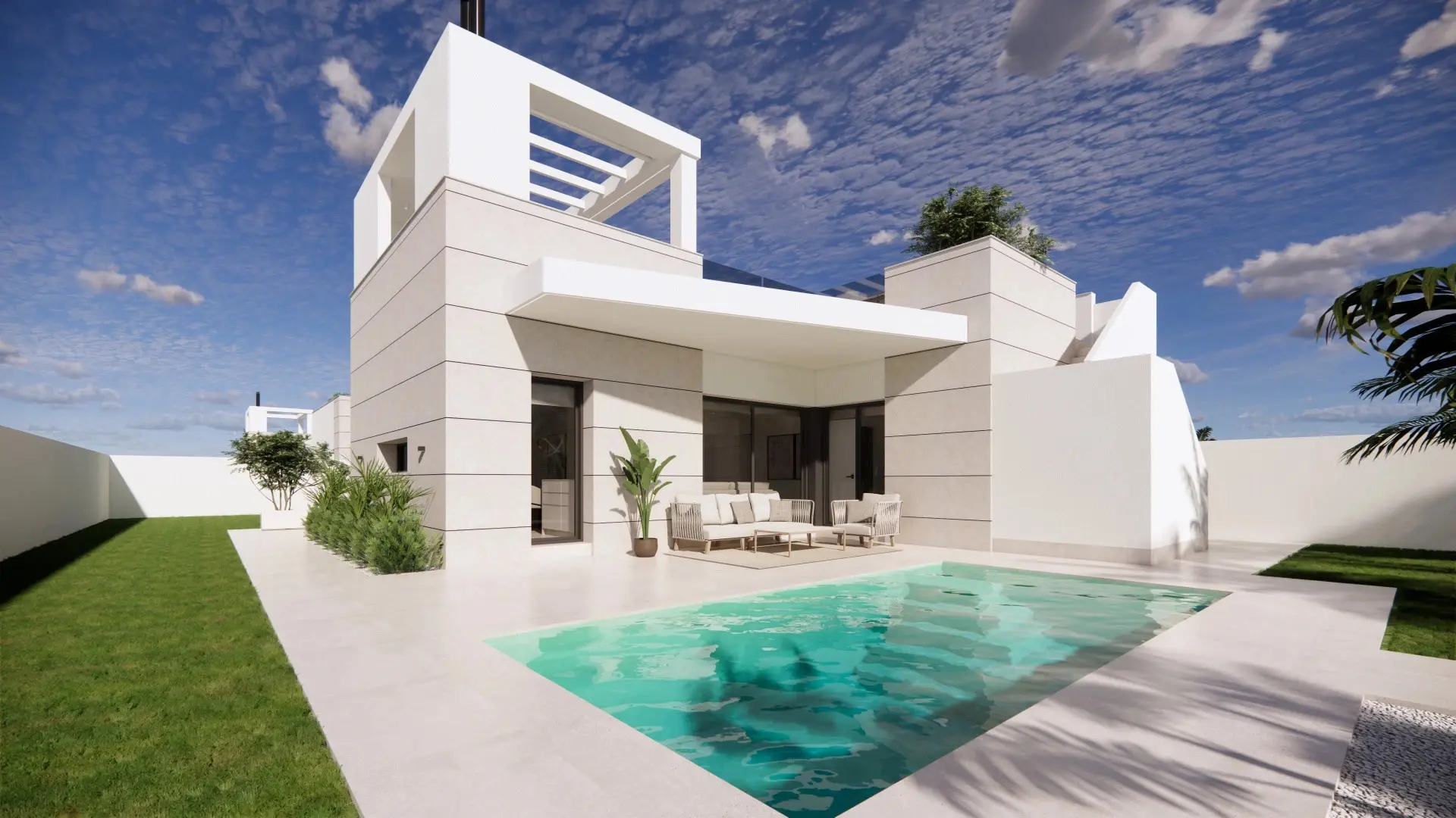 Fritliggende villa 4 sov. i San Fulgencio 8