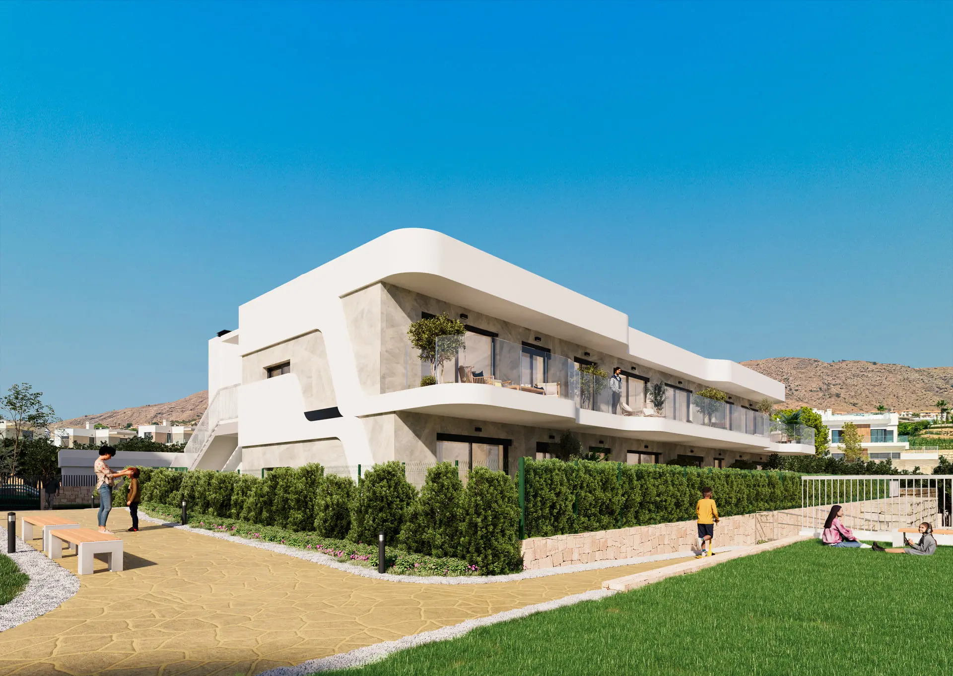 Apartament la parter 2 dorm. în Finestrat 6