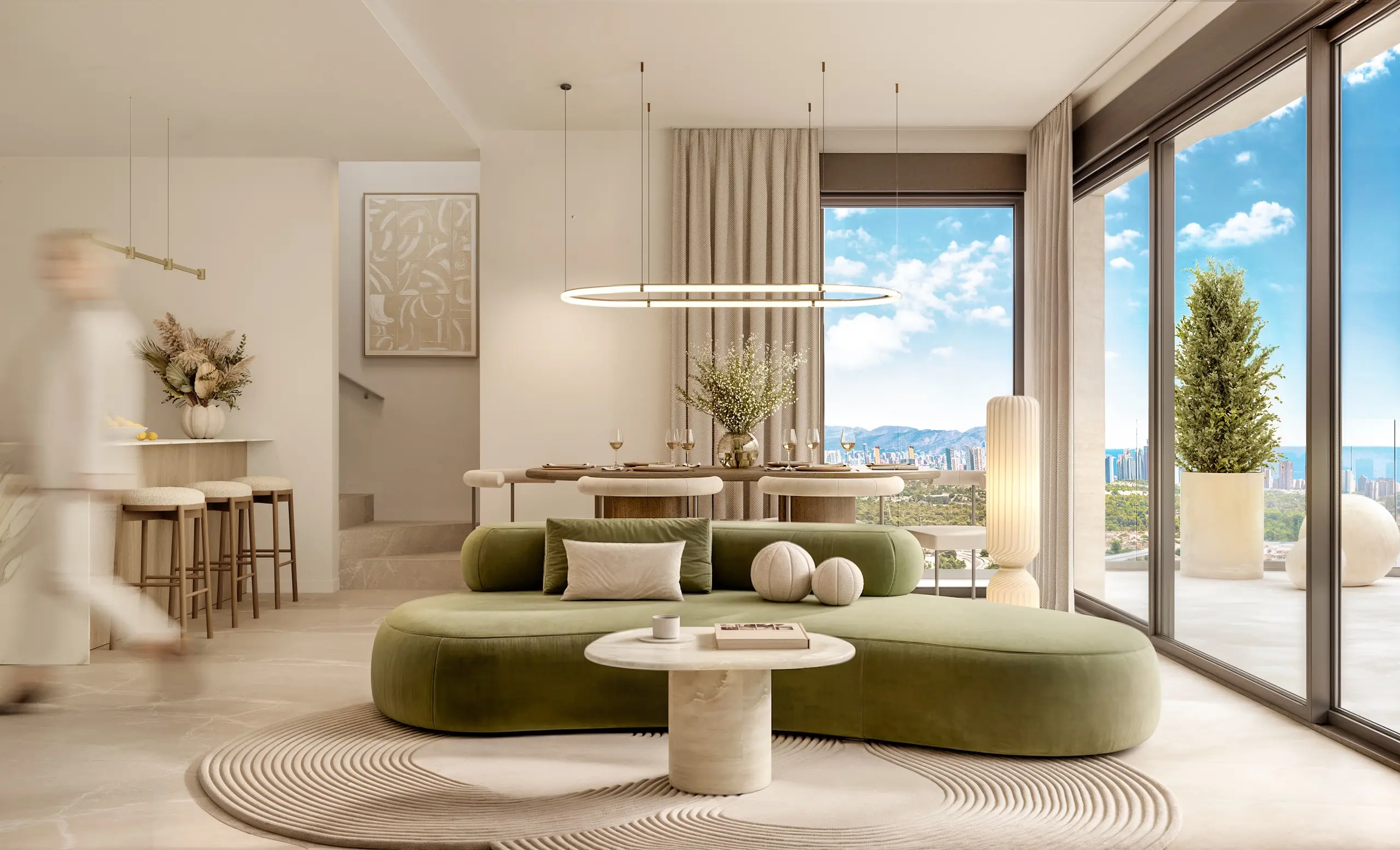 Apartament la parter 2 dorm. în Finestrat 7