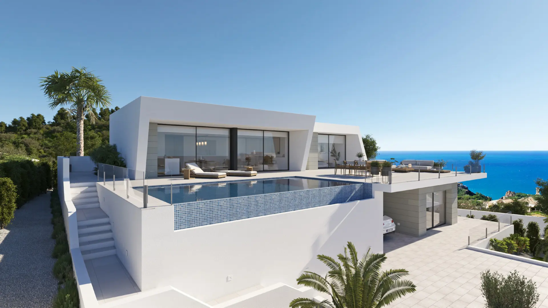 Villa 3 sov. i Cumbre del Sol 2