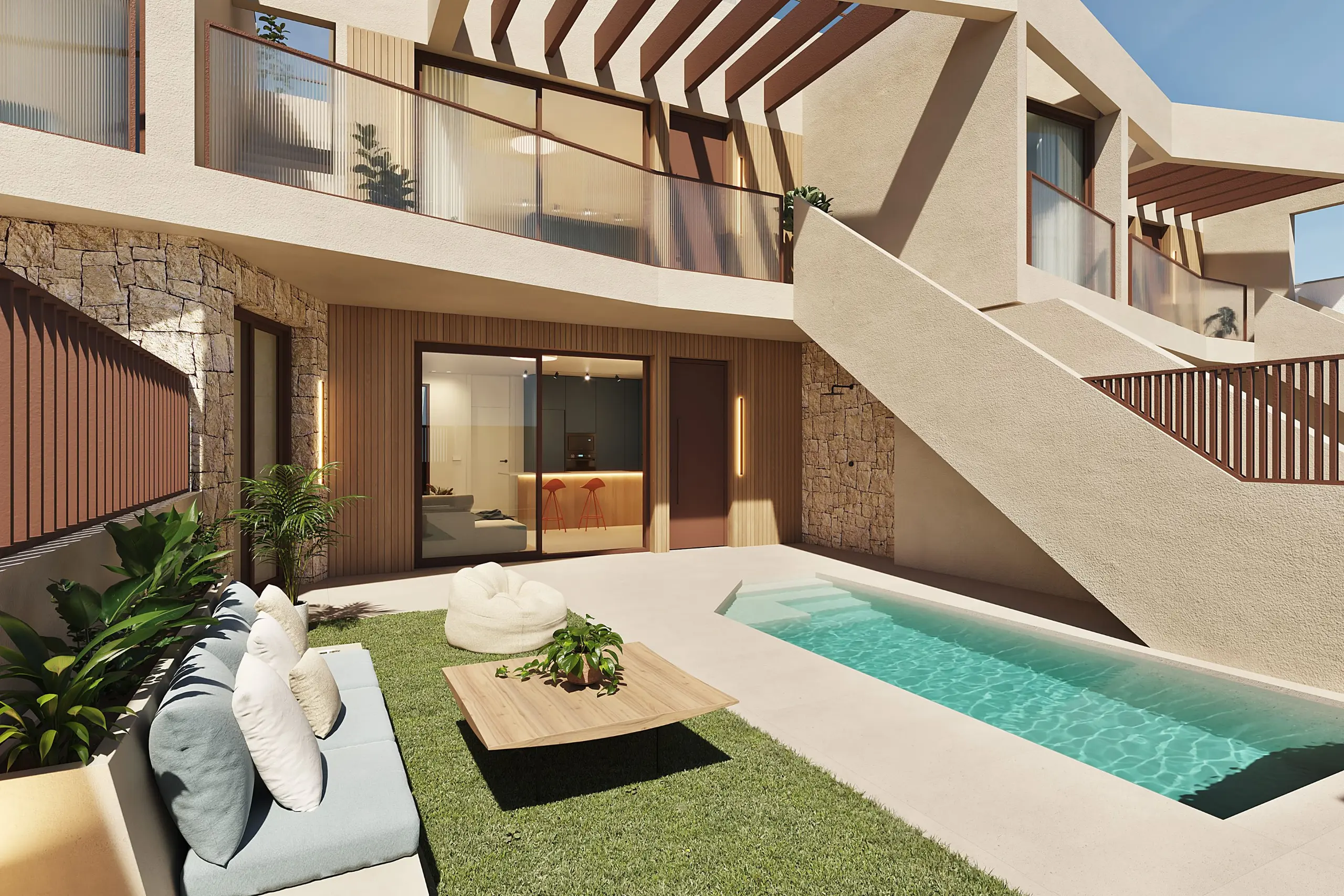 Bungalow pohjakerroksessa 3 makuuhuone kohteessa San Pedro del Pinatar 4