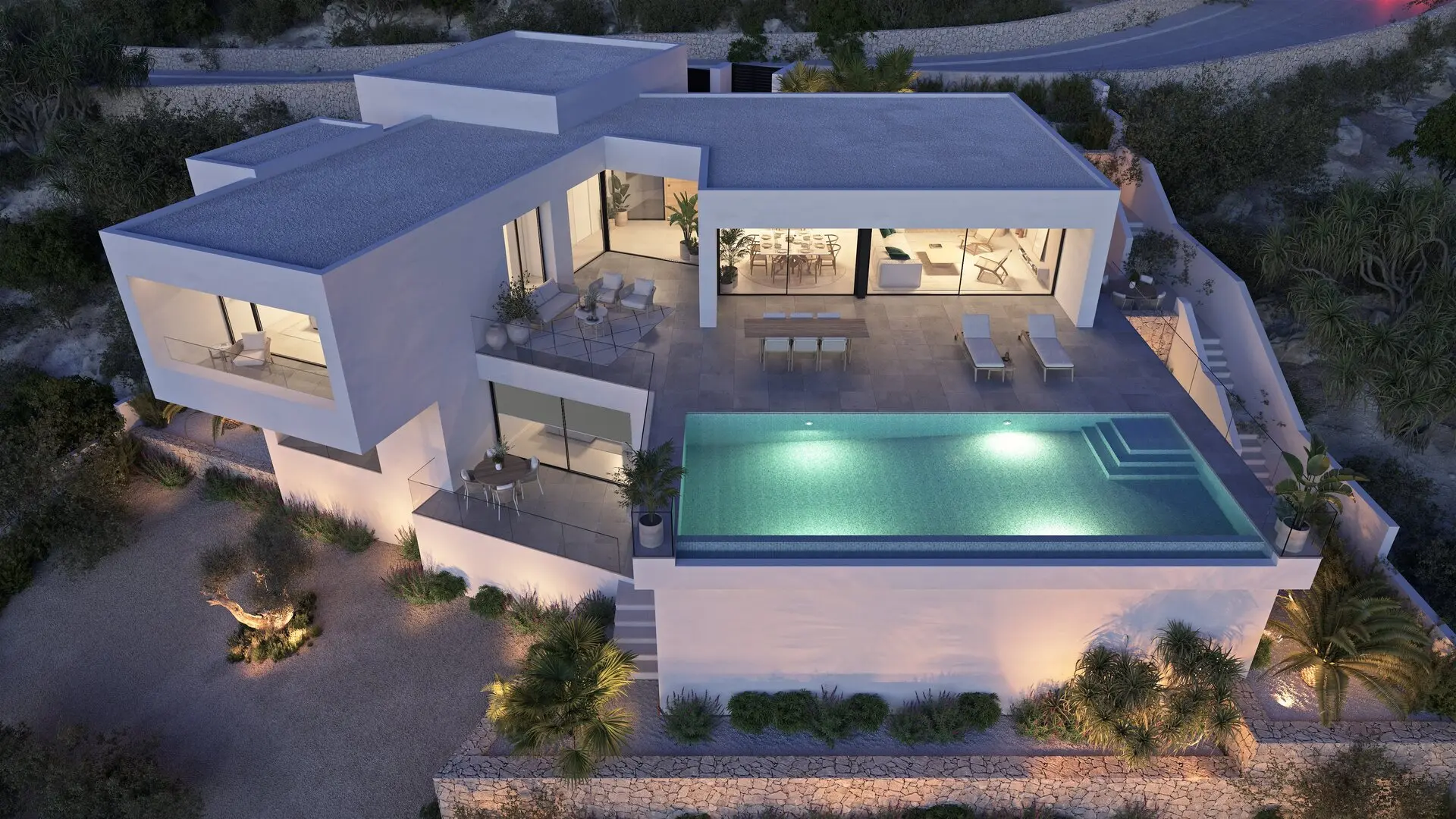 Villa 3 sov. i Cumbre del Sol 4